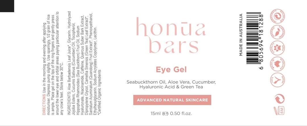Eye Gel or Cream - Honua Bars