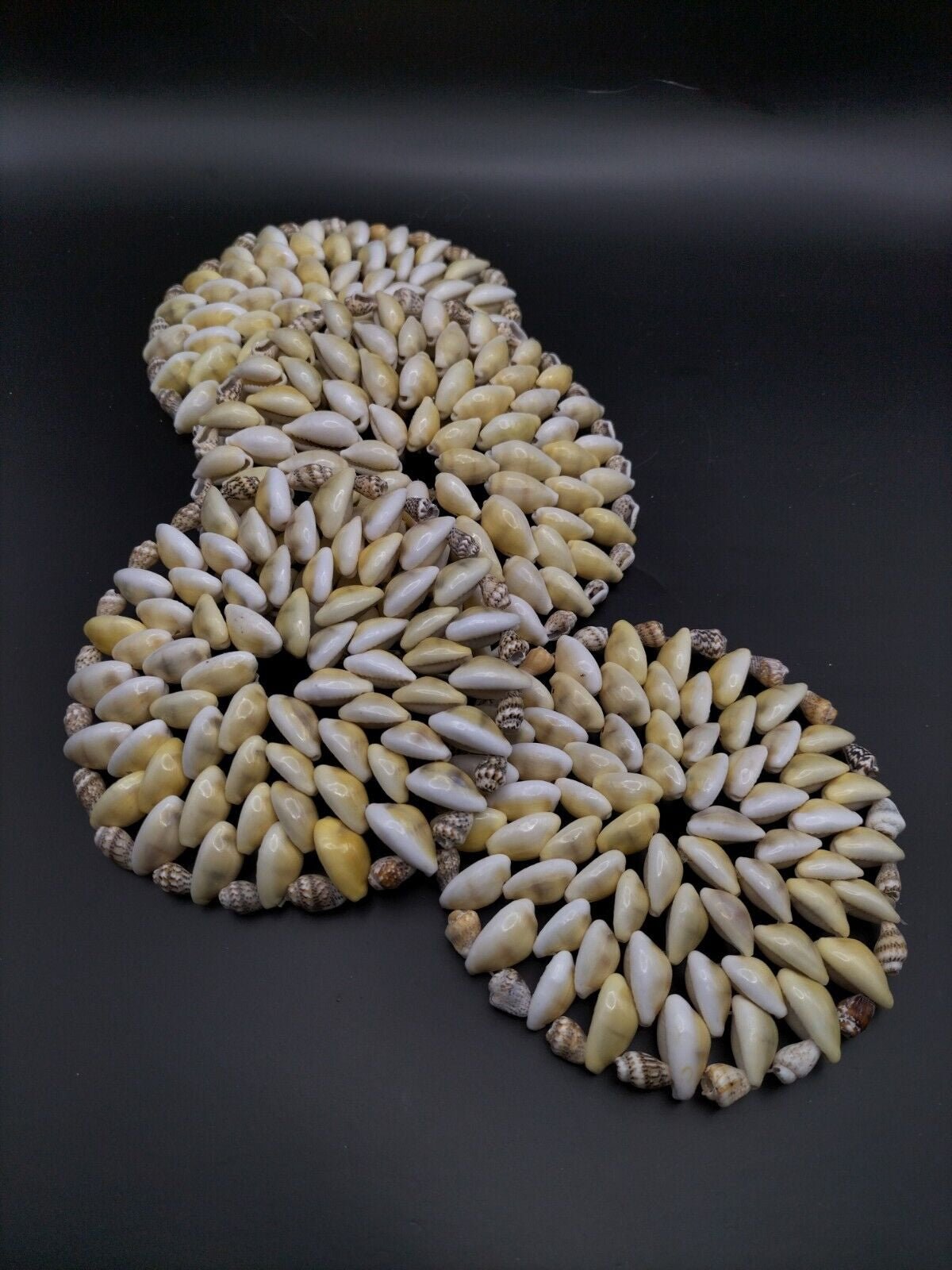Set of 4 Cowrie Seashell Coasters. 4-5" Beach Decor, Collector Home - Honua Bars